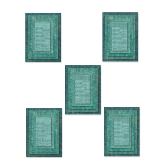 Sizzix Thinlits Dies Stacked Tiles, Rectangles by Tim Holtz