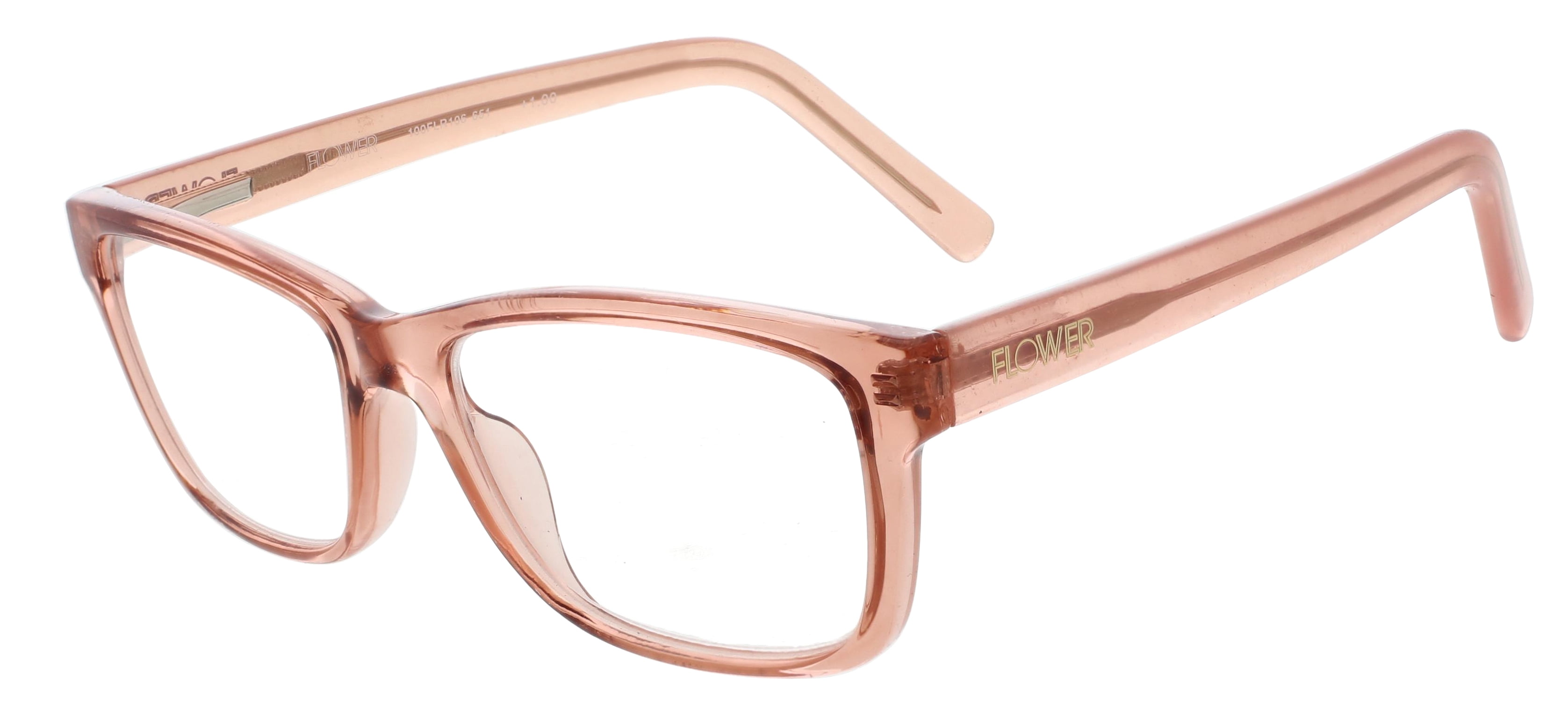 Flower by Drew Barrymore Georgie Blush Crystal 2.50 Reading Glasses