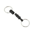 thumbnail image 3 of 2x Detachable Pull Apart Quick Release Keychain Key Separate Key Black, 3 of 4