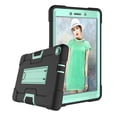 thumbnail image 4 of Galaxy Tab A 8.0 T290/T295 2019 Case Without S Pen Model, Allytech Heavy Duty Shockproof Full Body Rugged Protective Cover Built-in Kickstand for Samsung Galaxy Tab A 8 2019,Black/Aqua, 4 of 8