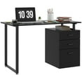 thumbnail image 1 of HOMCOM 47" Computer Desk Writing Table Workstation with Reversible Drawers, 1 of 10