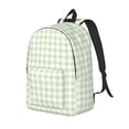thumbnail image 1 of Fotbe Green Checkboard Mochila de Lona con Estampado, Mochila Duradera, Mochila Versátil de Alta Calidad, Mochila Compacta Vintage-Medium, 1 of 5