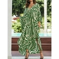 thumbnail image 7 of Bsubseach Fashion Women Kaftan Print Swimsuit Cover up Plus Size Casual Summer Outfits, 7 of 7
