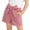 Red, variant on FRSASU Toddler Girl's Shorts Gingham Plaid Print Casual Bow Elastic Waist Short Pants Summer Children Shorts Red