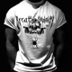 thumbnail image 1 of Breathedivinity nueva moda cráneo gimnasio camisa hombres mujeres Hip hop Oversize estilo oscuro moda Top América calle Retro manga corta, 1 of 5