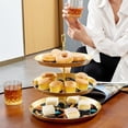 thumbnail image 6 of Starfish 32cm Plastic Discs Cupcake Stand with Iron Pillars | Dessert Table Display Holder for Parties and Events, 6 of 6