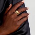 thumbnail image 2 of xianyou-Stackable Gold Rings for Women, 18K Gold Plated Cubic Zirconia Statement Rings, Non Tarnish Ring Set, Dainty Gold Rings for Women, Trendy Fashion Chunky Stacking Rings, 2 of 4