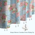 thumbnail image 6 of Pioneer Flower Floral Print Pattern Shower Curtain 72"x84", Bathroom Decorative Shower Curtain Set with 12 Hooks, Waterproof Washable, 6 of 6