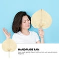thumbnail image 5 of OUNONA 3pcs Summer Cooling Fan Portable Weaving Fan Handmade Fan Bamboo Weaving Fan, 5 of 8