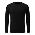 thumbnail image 4 of hlysgo Mens Summer Long Sleeve T Shirts with Thumb Holes Casual Color Block Sun Shirts Stretchy Breathable Workout Outdoor UV Protection Clothing Black,3XL, 4 of 7