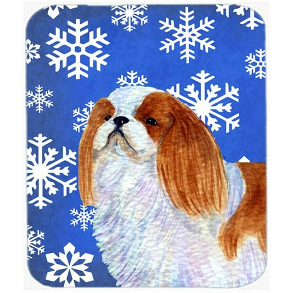 Carolines Treasures  English Toy Spaniel Winter Snowflakes Holiday Mouse Pad