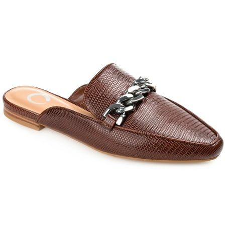 

Journee Collection Womens Hazina Tru Comfort Foam Slip On Square Toe Mules Flats