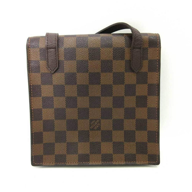 Authenticated Used Louis Vuitton Bag Pimlico Ebene Brown Pochette Mini  Shoulder Square Ladies Damier N45272 