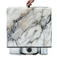 thumbnail image 2 of ZIATUBLES White Gray Marble Print Juice Extractor Cover Dustproof Kitchen Appliance Cover Anti-Splash Stain Resistant Canvas Blender Dust Cover Protector for Countertop, 17 "W x 11 "D x 15 "H, 2 of 7