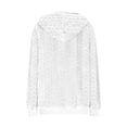 thumbnail image 4 of Yievot Womens Fuzzy Fleece Pullover Sweatshirt Drawstring Long Sleeve Sherpa Hoodie Casual Thermal Tops with Pocket, 4 of 7