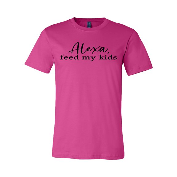 Alexa Feed My Kids Unisex Jersey Short Sleeve T-shirt-Berry-Medium