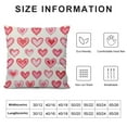 thumbnail image 5 of COMIO Valentines Day Pillow Covers, Valentines Decor Pillowcase Pink Love Heart Valentines Throw Pillows Anniversary Mother's Day Decorative Outdoor Cushion Case for Sofa Couch, 5 of 5