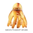 thumbnail image 2 of 1 Pce Pinces à Cheveux à la Mode Grand Style Simple Accessoires Portables Marron Uni Barrettes pour Femmes, 2 of 5