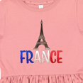 thumbnail image 4 of Inktastic France Eiffel Tower Flag in Text Girls Toddler Dress, 4 of 5