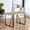 Rustic Brown, variant on Dining Table 55 Inch, Minimalist Retro Rectangular Table with Black Textured Top and Inset Metal Legs for Kitchen Dining Living Room Workspace