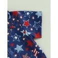 thumbnail image 6 of Bagilaanoe 4th of July Short Sleeve Print Shirts Tops Shorts Outfit Sets (Boy's) 2 Count, 6 of 8