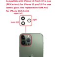 thumbnail image 2 of 3 Pieces OEM Original Rear Back Camera Sapphire Glass Lens Replacement + Adhesive Preinstalled + Repairing, 2 of 5