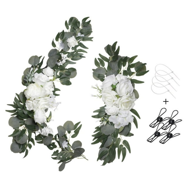 Wedding Arch Flowers Artificial Floral Swag For Lintel Peony Door Wreath Home Decoration