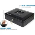 thumbnail image 3 of CARL Bill Tray Steel Security Cash Box - Steel - Black - 4" Height x 9" Width, 3 of 3