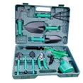 thumbnail image 1 of CAROOTU 10pcs/Set Gardening Tool Set Shovel Rake Spade Shears Watering Can Multipurpose Garden Tool Kit, 1 of 7