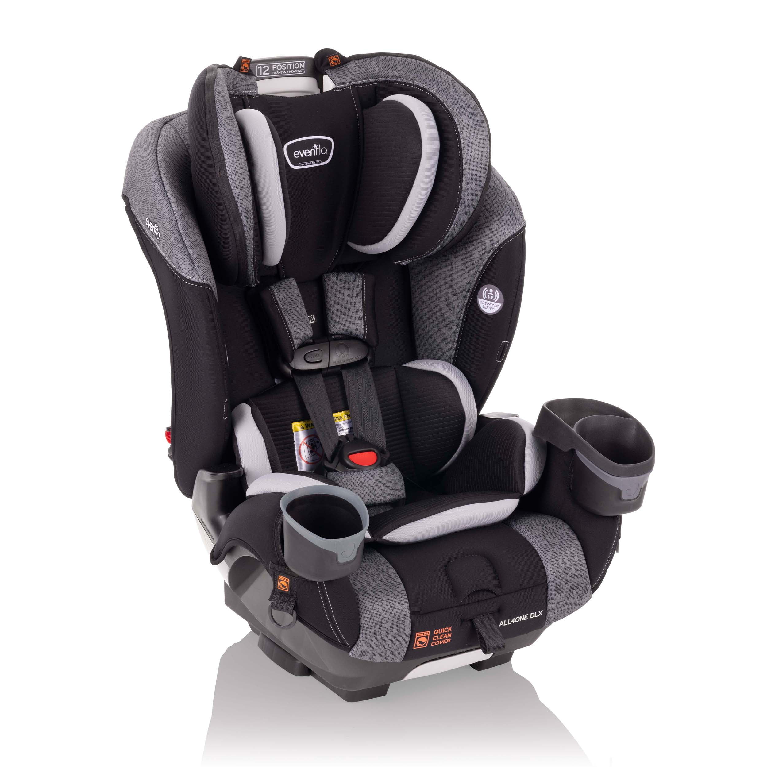 Evenflo EveryFit/All4One 3-in-1 Convertible Car Seat w/Quick Clean Cover (Latitude Gray)