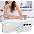 thumbnail image 5 of Case for Samsung Galaxy A55 5G, Galaxy A55 5G Case Girls Women Glitter Clear TPU Cute Bling Love Quicksand Sparkle Case with Stand Shockproof Liquid Case for Samsung Galaxy A55 5G Colorful YBZ, 5 of 14