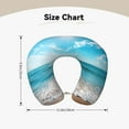 thumbnail image 5 of KLL Sunny Ocean Waves Pattern Memory Foam Cervical Neck Pillow Versatile U-Shaped Pillows for Home/Office/Camping/Travelling/Soft Washable Cover, 5 of 8