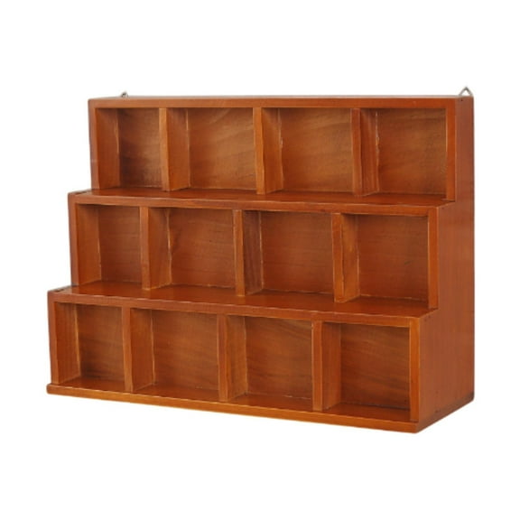 WeiLaiKeQi Wall Mounted Teapot Display Stand Wooden Teaware Shelf for Cups Teaware Home