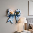 thumbnail image 4 of DefiDgd Wooden Bow Shaped Wall Mounted Shelf,Vintage Rustic Style Display Rack Organizer for Halloween Living Room Bedroom Party Home Decorations(C), 4 of 6