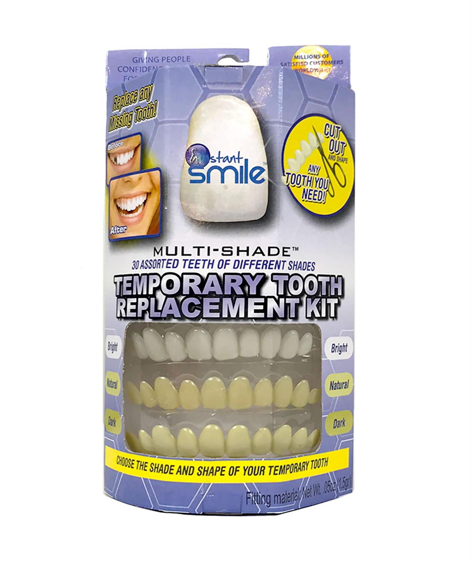 Instant Smile Teeth Top Bright White Replacement Tooth Kit