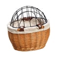 thumbnail image 2 of koolsoo Bike Basket Storage Basket Woven Pet Carrier Front Basket for Riding Light Brown, 2 of 9