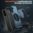 thumbnail image 3 of for Samsung Galaxy S24 FE Magnetic Case with Invisible Ring Kickstand Phone Case, [Compatible with Mag-Safe] [Secure Ring Grip] Rugged Shockproof Cover for Samsung Galaxy S24 FE, Blue, 3 of 6