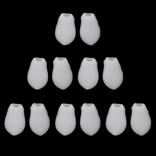 12 Uds pequeño Corrector de juanete separador de dedos Protector para el de los pies- Blanco Colcomx Separador del dedo del pie juanete