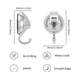 thumbnail image 2 of Ganchos con ventosa de alta resistencia para ducha y azulejos, perfectos para coronas y accesorios de baño, paquete de 4, opción de paquete de 2, 2 of 5