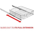 thumbnail image 6 of Pull Out Cabinet Organizers – 5” High Slide Pull Out Drawers for Kitchen Cabinets – Heavy Duty-with 5 Year Limited Warranty – Basket Size 20"W x 21"D x 5"H, 6 of 7
