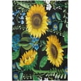 thumbnail image 7 of SKYSONIC 60”x90" Square Tablecloth with Seamless Pattern Sunflower On Black Background Prints, Anti-Wrinkle and Smooth Table Cloth for Kitchen/Home Decoration, 7 of 7