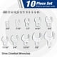 thumbnail image 3 of Juego de llaves Crowfoot WORKPRO 3/8 Drive de 10 piezas SAE con organizador, 3 of 7