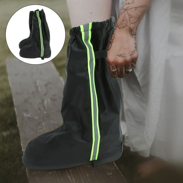 unbranded Cubrezapatos Impermeable De Oxford Con Apertura Ancha Y Reflectante Para Protección Agua