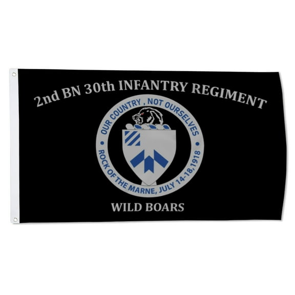 2but 30th IN. Flags 2nd BN 30th Infantry Regiment Wild Boars banner US Army Military Flags Polyester 3x5 FT Indoor Outdoor