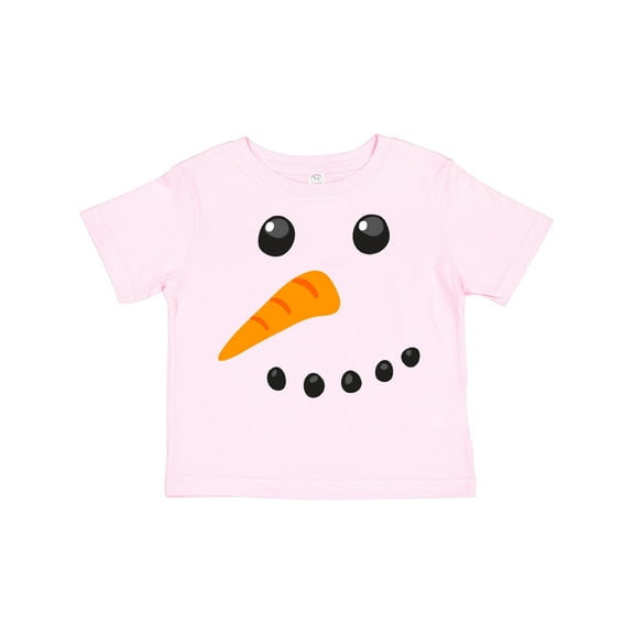 Inktastic Snowman Face Boys or Girls Toddler T-Shirt