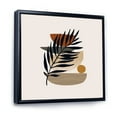 thumbnail image 3 of Designart 'Shapes and Tropical Leaf Silhouettes IV' Modern Framed Canvas Wall Art Print, 3 of 5