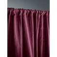 thumbnail image 3 of The Cozy Creations Set of 2 Rod Pocket Window Panels, 100% Cotton Curtain for Door ,Bedroom, Living Room and Kitchen, Thik Cotton Extra Long Blackout Curtains, Plum, 44" Wide x 78" Length, 3 of 4