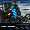 thumbnail image 4 of Skeri Electric Tricycle for Adults, 750W(Peak 1350W) Motor, 48V13Ah Battery, 20"x4" Folding Fat Tire 3-Wheel Electric Trike, 20MPH, Hydraulic Brakes, Rear Basket & Differential, UL2849, 4 of 13
