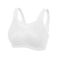thumbnail image 7 of Wingslove High Impact Sports Bras for Women Seamless Full Coverage Non Padded High Neck Woukout Bra(White,36C), 7 of 7