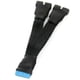 thumbnail image 2 of 2pcs Motherboard Usb 3.0 19pin Header 1 To 2 Extension Splitter Cable,12cm 19pin Internal Extension, 2 of 5